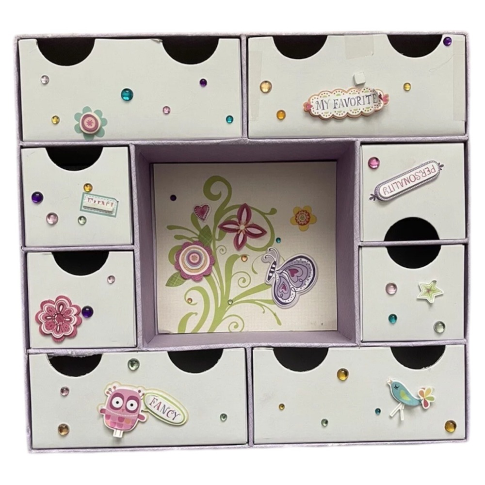 AMERICAN GIRL Jewelry Keeper Organizer 8 Drawers-11"x12"